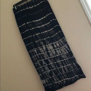 Tie dye midi skirt